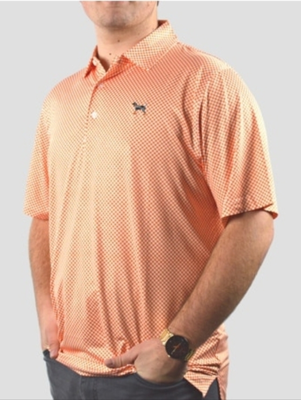 Volunteer Traditions Bluetick Checkerboard Polo